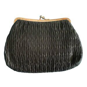 Pacific Express Black Evening Prom Cruise Party Formal Kiss Lock Clutch Purse